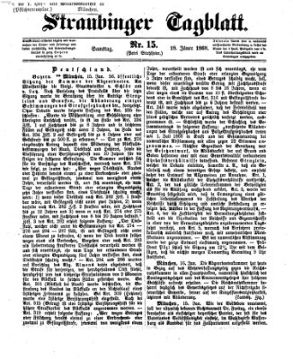 Straubinger Tagblatt Samstag 18. Januar 1868