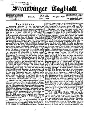 Straubinger Tagblatt Mittwoch 29. Januar 1868