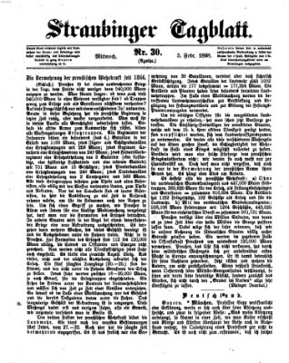 Straubinger Tagblatt Mittwoch 5. Februar 1868