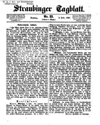 Straubinger Tagblatt Samstag 8. Februar 1868