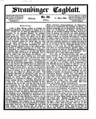 Straubinger Tagblatt Mittwoch 11. März 1868