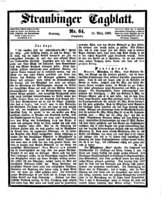 Straubinger Tagblatt Sonntag 15. März 1868