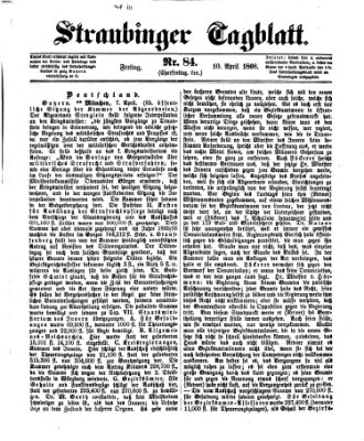 Straubinger Tagblatt Freitag 10. April 1868