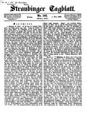 Straubinger Tagblatt Freitag 1. Mai 1868