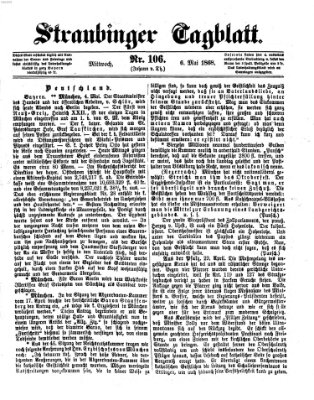 Straubinger Tagblatt Mittwoch 6. Mai 1868