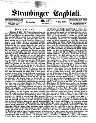 Straubinger Tagblatt Donnerstag 7. Mai 1868