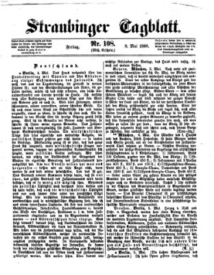 Straubinger Tagblatt Freitag 8. Mai 1868