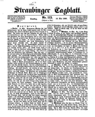 Straubinger Tagblatt Samstag 16. Mai 1868