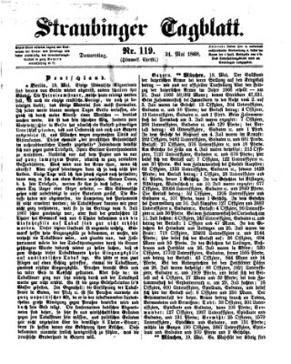 Straubinger Tagblatt Donnerstag 21. Mai 1868