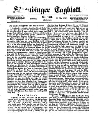 Straubinger Tagblatt Samstag 23. Mai 1868