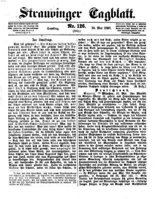 Straubinger Tagblatt Samstag 30. Mai 1868