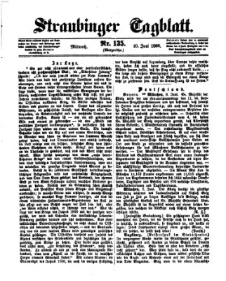 Straubinger Tagblatt Mittwoch 10. Juni 1868