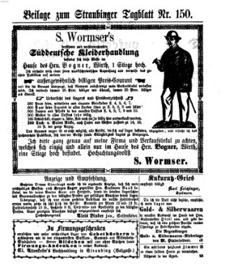 Straubinger Tagblatt Montag 29. Juni 1868