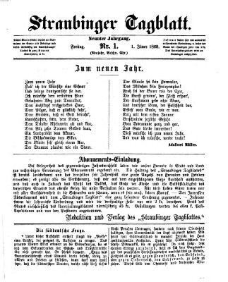 Straubinger Tagblatt Freitag 1. Januar 1869