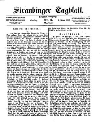 Straubinger Tagblatt Samstag 9. Januar 1869