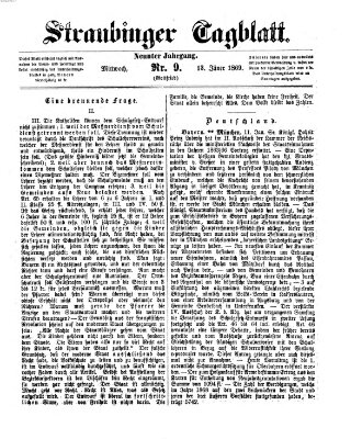 Straubinger Tagblatt Mittwoch 13. Januar 1869