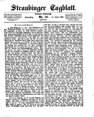 Straubinger Tagblatt Donnerstag 14. Januar 1869