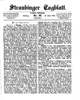 Straubinger Tagblatt Dienstag 26. Januar 1869