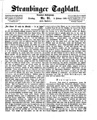 Straubinger Tagblatt Dienstag 9. Februar 1869