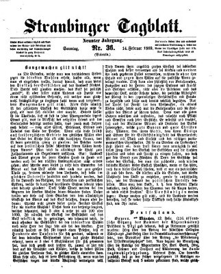 Straubinger Tagblatt Sonntag 14. Februar 1869