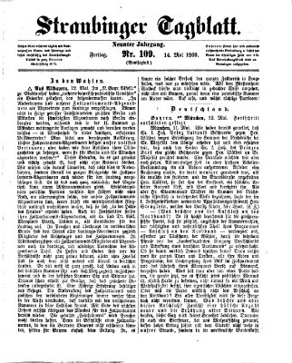 Straubinger Tagblatt Freitag 14. Mai 1869