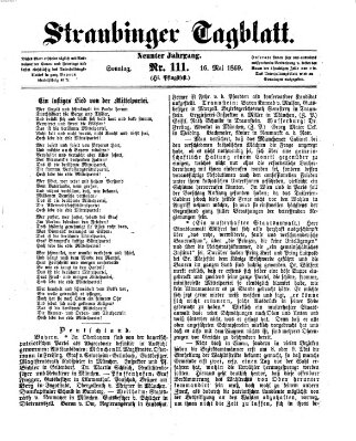 Straubinger Tagblatt Sonntag 16. Mai 1869