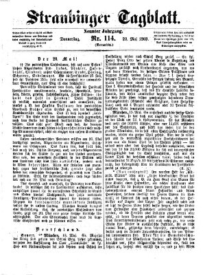 Straubinger Tagblatt Donnerstag 20. Mai 1869