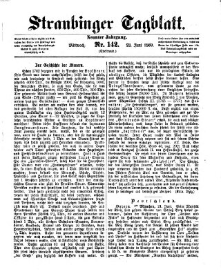 Straubinger Tagblatt Mittwoch 23. Juni 1869