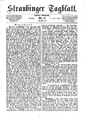 Straubinger Tagblatt Dienstag 11. Januar 1870