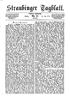 Straubinger Tagblatt Freitag 14. Januar 1870