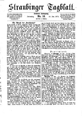 Straubinger Tagblatt Donnerstag 20. Januar 1870