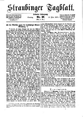 Straubinger Tagblatt Sonntag 13. Februar 1870