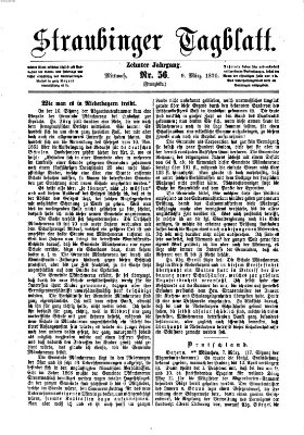 Straubinger Tagblatt Mittwoch 9. März 1870