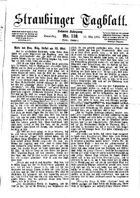 Straubinger Tagblatt Dienstag 17. Mai 1870