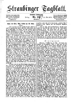 Straubinger Tagblatt Freitag 20. Mai 1870