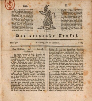 Der reisende Teufel (Der Hofnarr) Sonntag 11. Januar 1829