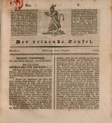 Der reisende Teufel (Der Hofnarr) Sonntag 2. August 1829