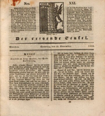 Der reisende Teufel (Der Hofnarr) Sonntag 22. November 1829