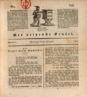 Der reisende Teufel (Der Hofnarr) Sonntag 21. Februar 1830