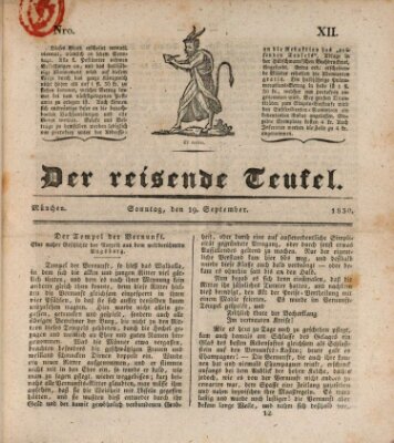 Der reisende Teufel (Der Hofnarr) Sonntag 19. September 1830