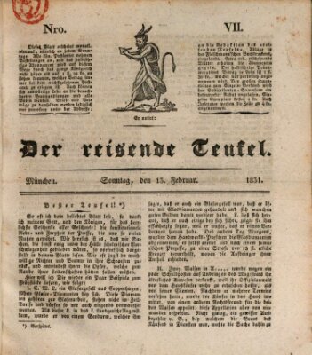 Der reisende Teufel (Der Hofnarr) Sonntag 13. Februar 1831