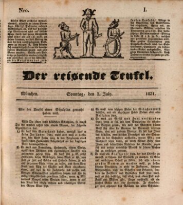 Der reisende Teufel (Der Hofnarr) Sonntag 3. Juli 1831