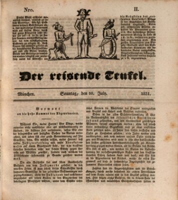 Der reisende Teufel (Der Hofnarr) Sonntag 10. Juli 1831