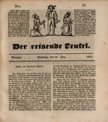 Der reisende Teufel (Der Hofnarr) Sonntag 24. Juli 1831