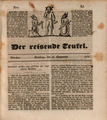 Der reisende Teufel (Der Hofnarr) Sonntag 11. September 1831