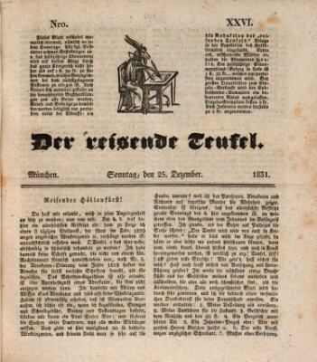 Der reisende Teufel (Der Hofnarr) Sonntag 25. Dezember 1831