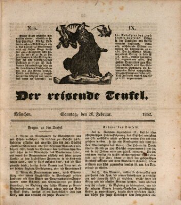 Der reisende Teufel (Der Hofnarr) Sonntag 26. Februar 1832