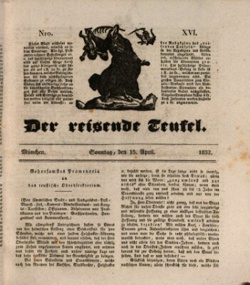 Der reisende Teufel (Der Hofnarr) Sonntag 15. April 1832