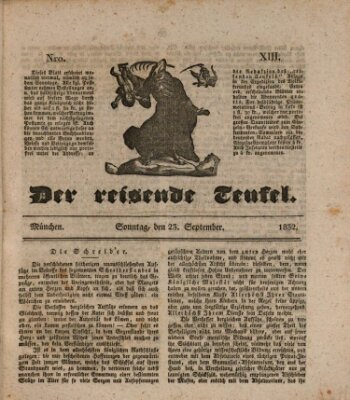 Der reisende Teufel (Der Hofnarr) Sonntag 23. September 1832