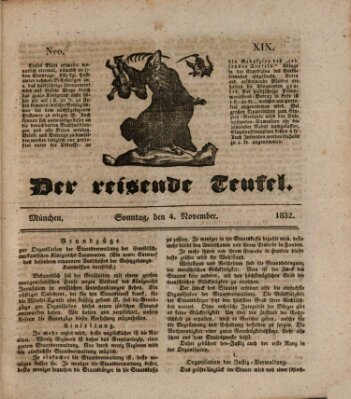 Der reisende Teufel (Der Hofnarr) Sonntag 4. November 1832